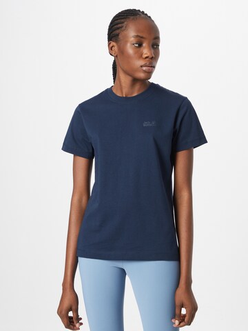 JACK WOLFSKIN Performance Shirt in Blue: front