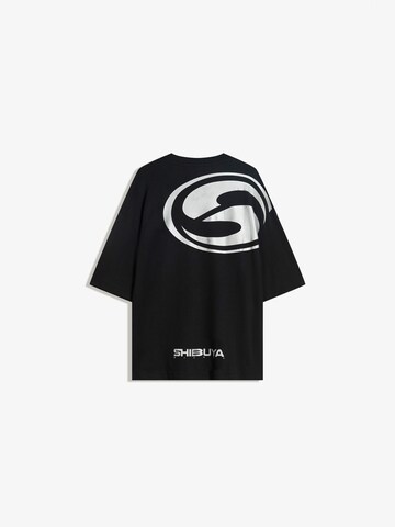 Bershka Shirt in Zwart