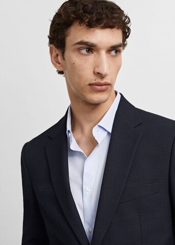 MANGO MAN Slim fit Suit Jacket 'Milan' in Blue