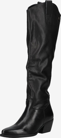 Bottes de cowboy LAZAMANI en noir : devant