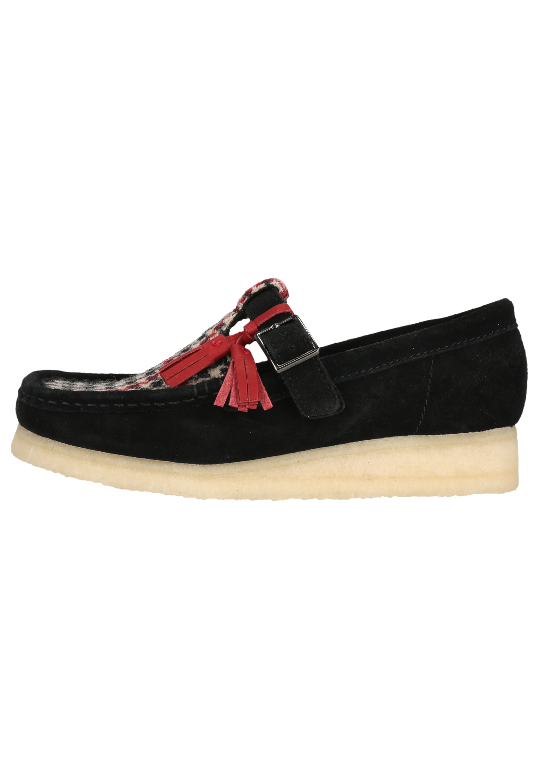 CLARKS Slip-ons 'Wallabee T Bar' in Black