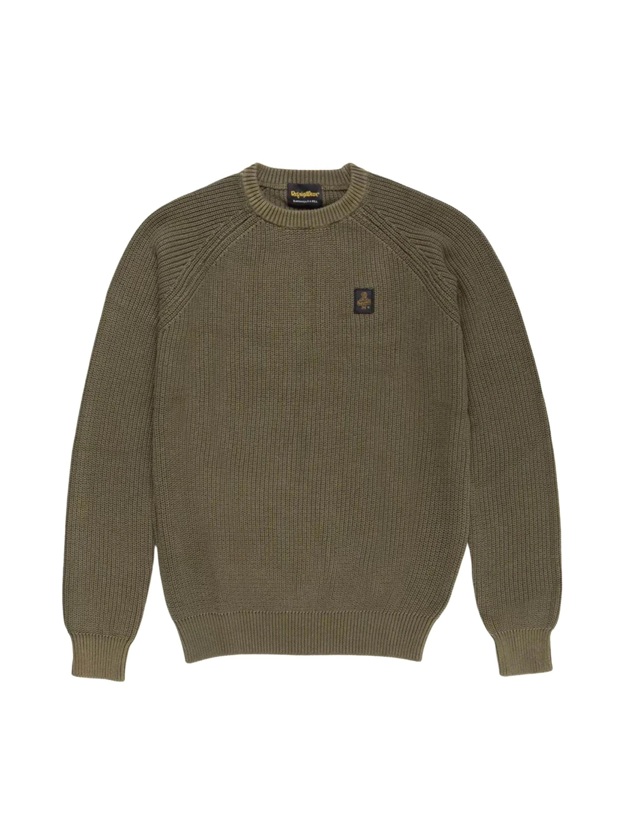 Refrigiwear Sweter 'M27100MEREK PULLOVER' w kolorze zielony: przód