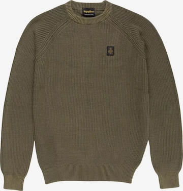 Refrigiwear Sweter 'M27100MEREK PULLOVER' w kolorze zielony: przód