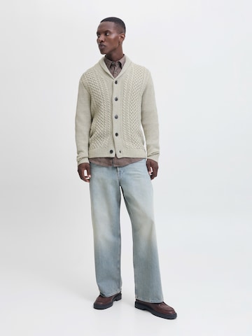 JACK & JONES Πλεκτή ζακέτα 'JJPAUL' σε λευκό