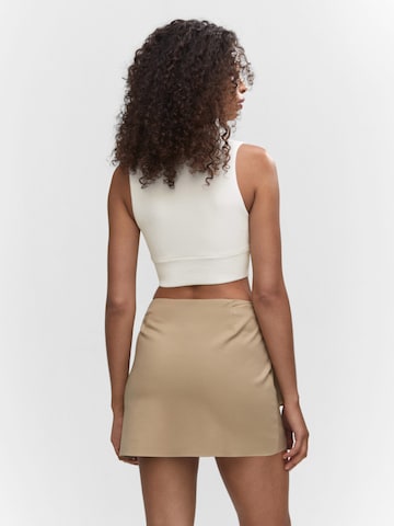 MANGO Gebreide top 'Laurel' in Beige