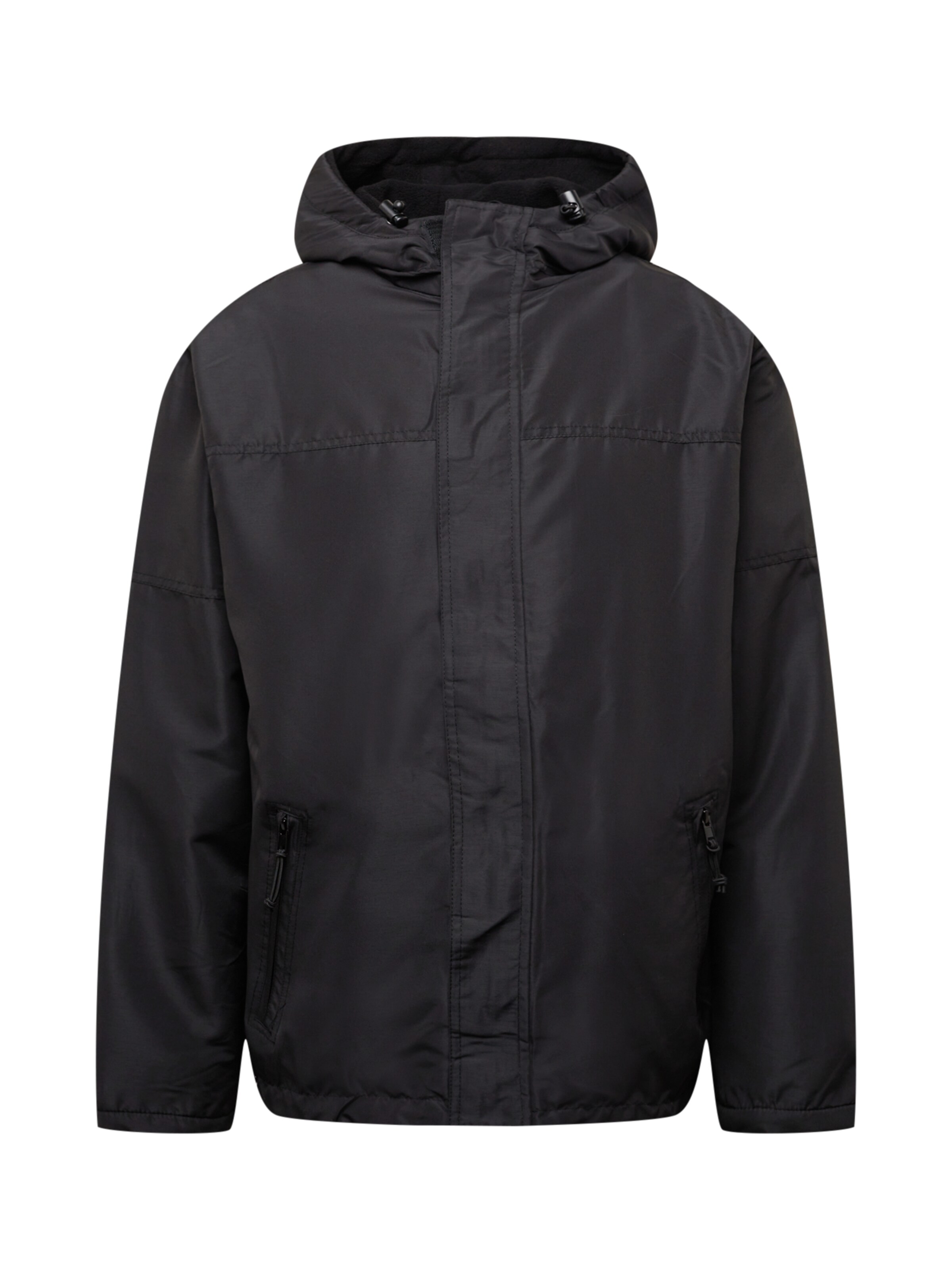 Brandit Between-season jacket in Black: front