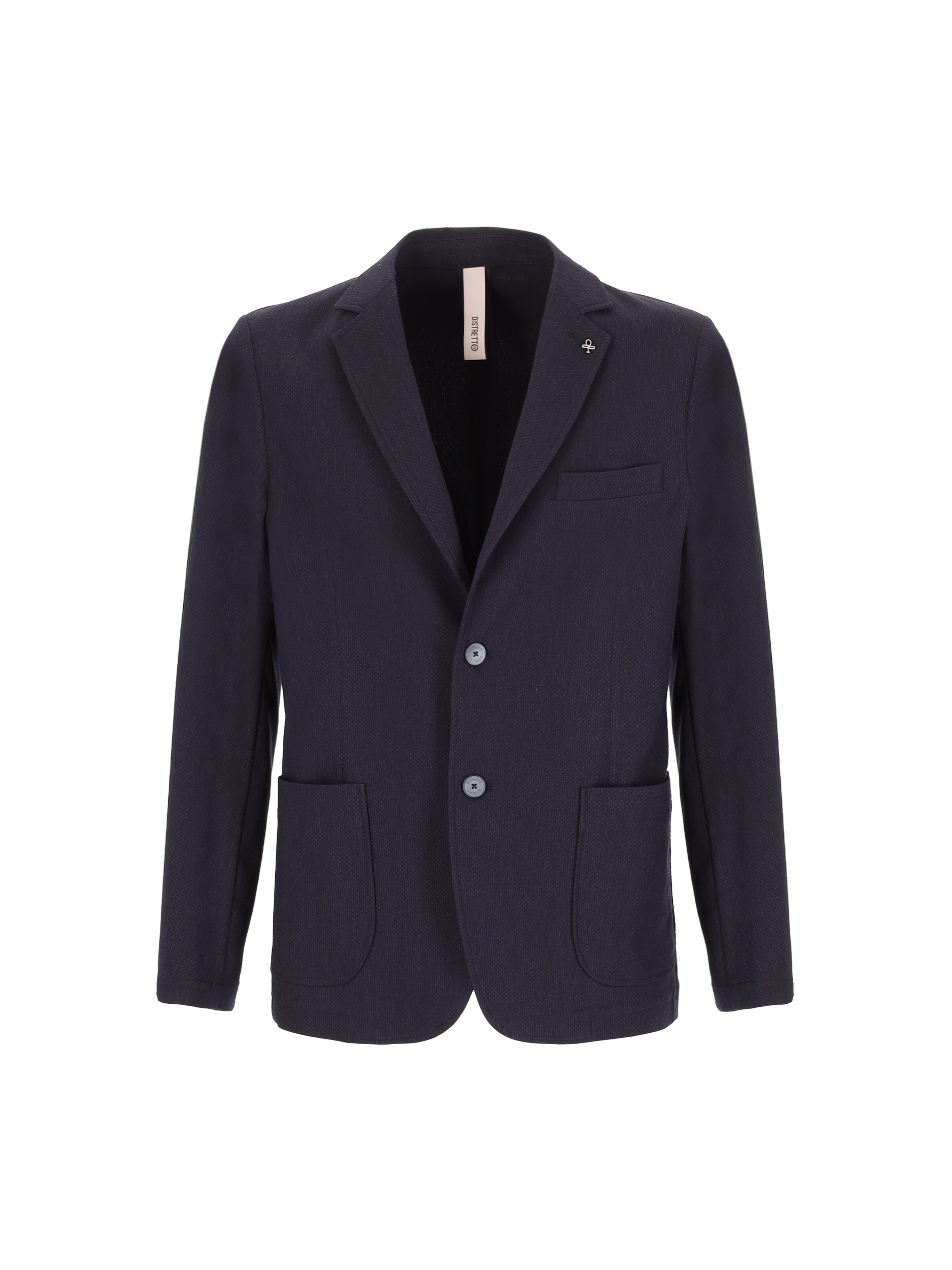 Distretto12 Regular fit Colbert in Blauw: voorkant