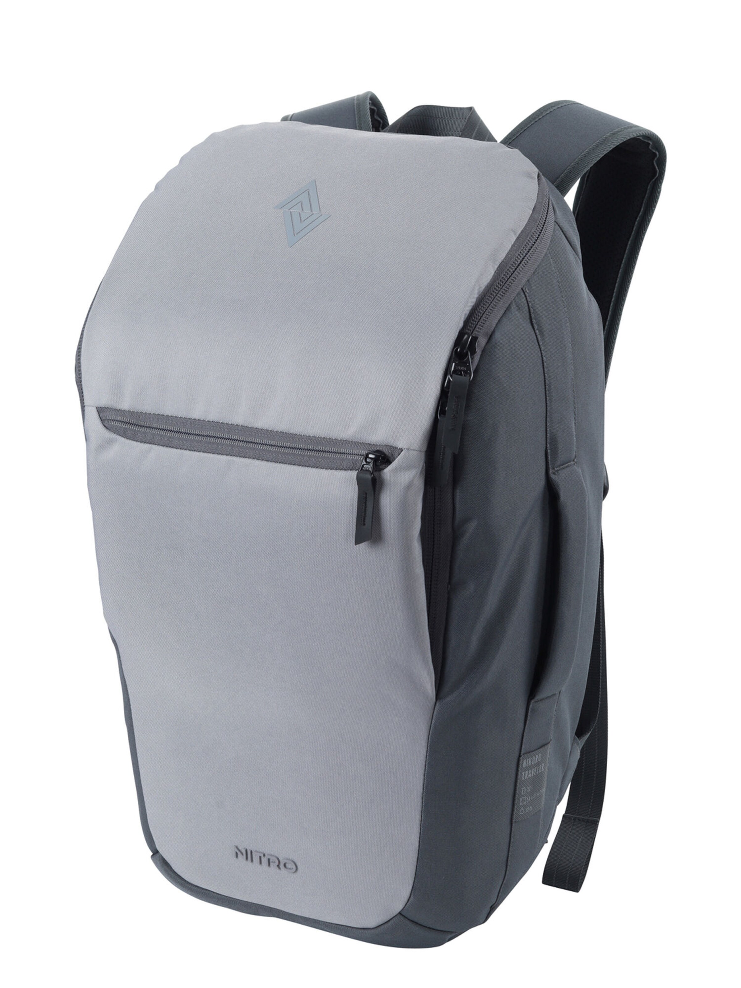 NITRO Backpack 'Tagesrucksack NIKURO TRAVELER' in Grey: front