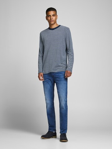 JACK & JONES Slimfit Jeans 'Tim' in Blauw