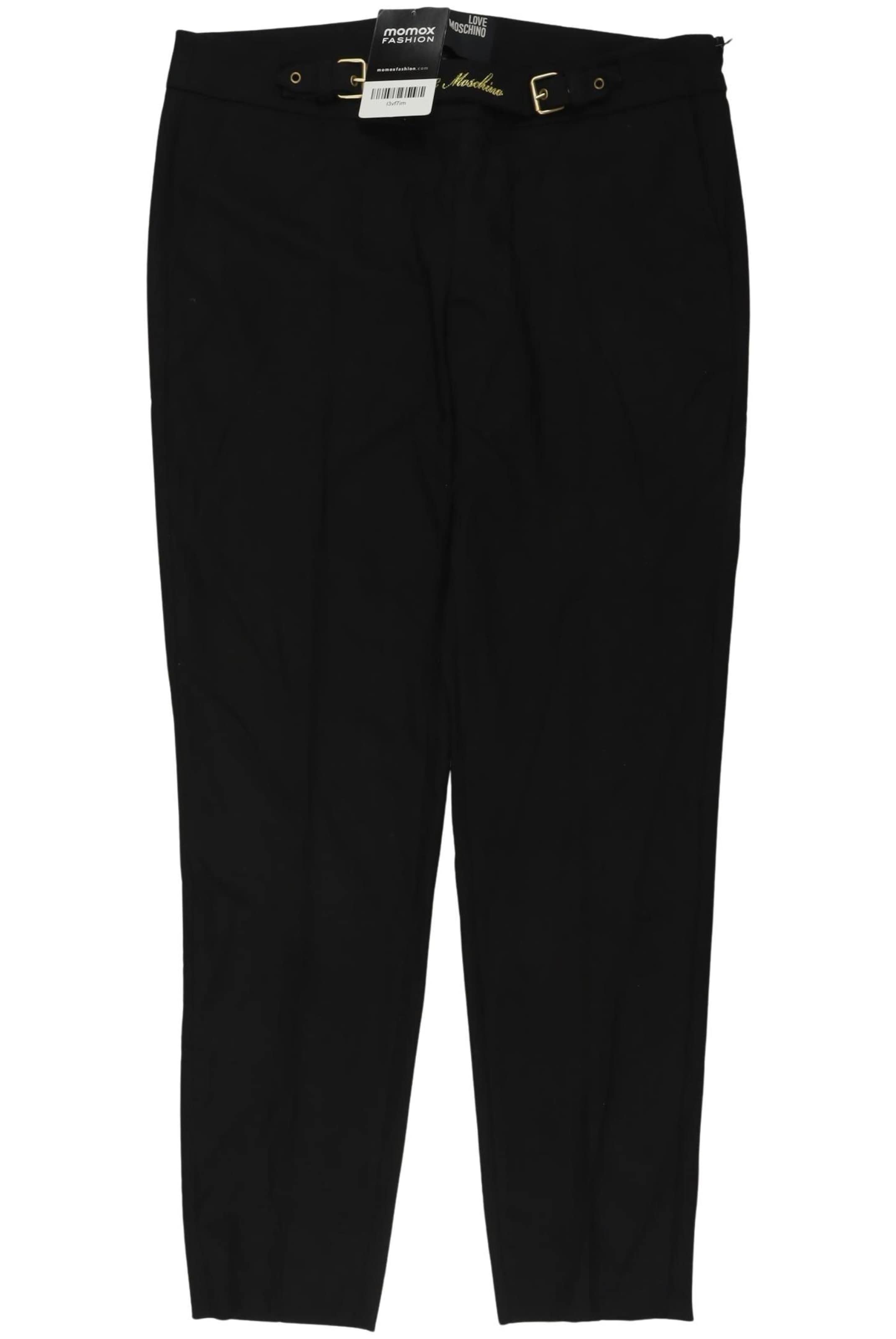 Love Moschino Stoffhose M in Schwarz: Vorderseite