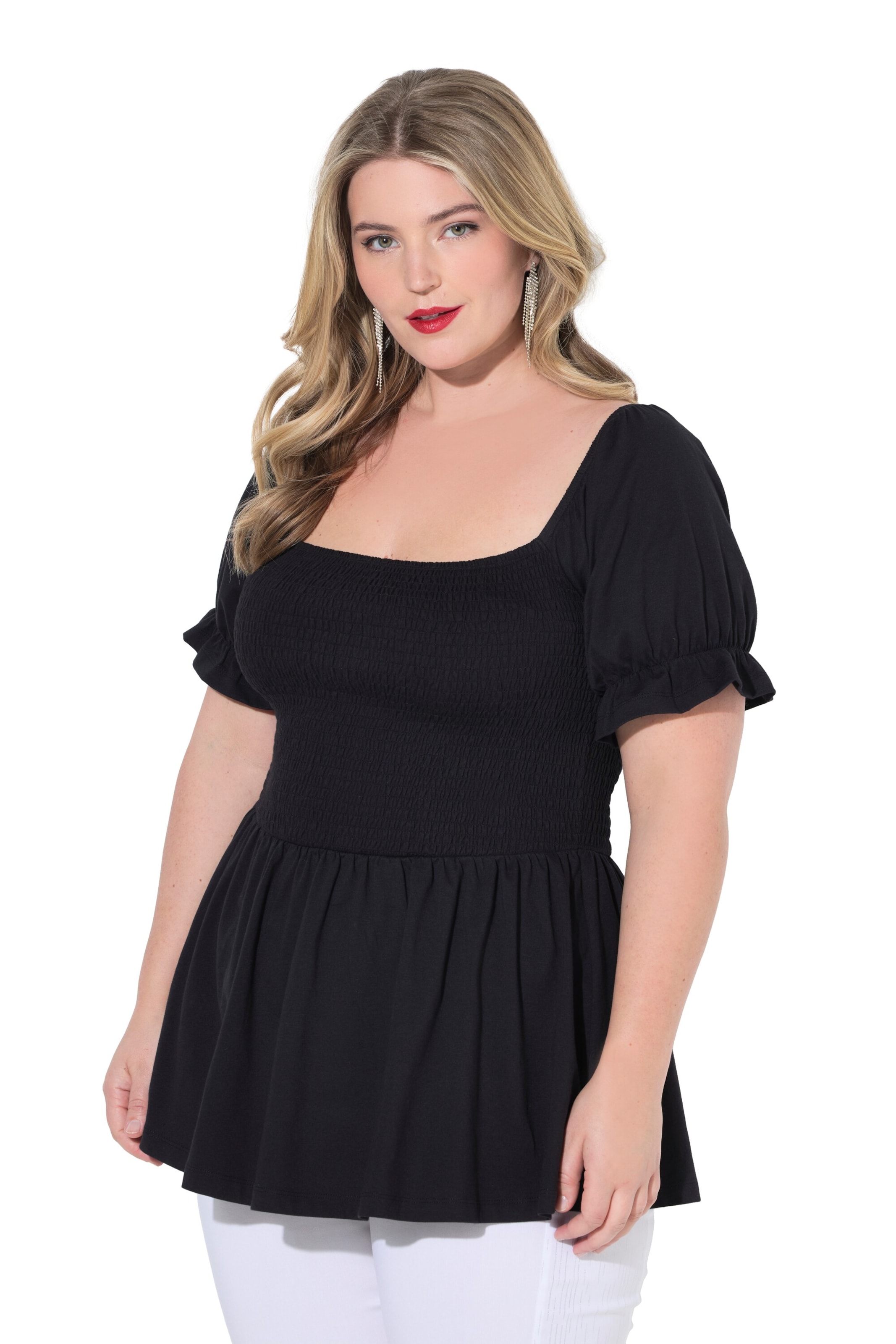 MIAMODA Top in Black: front