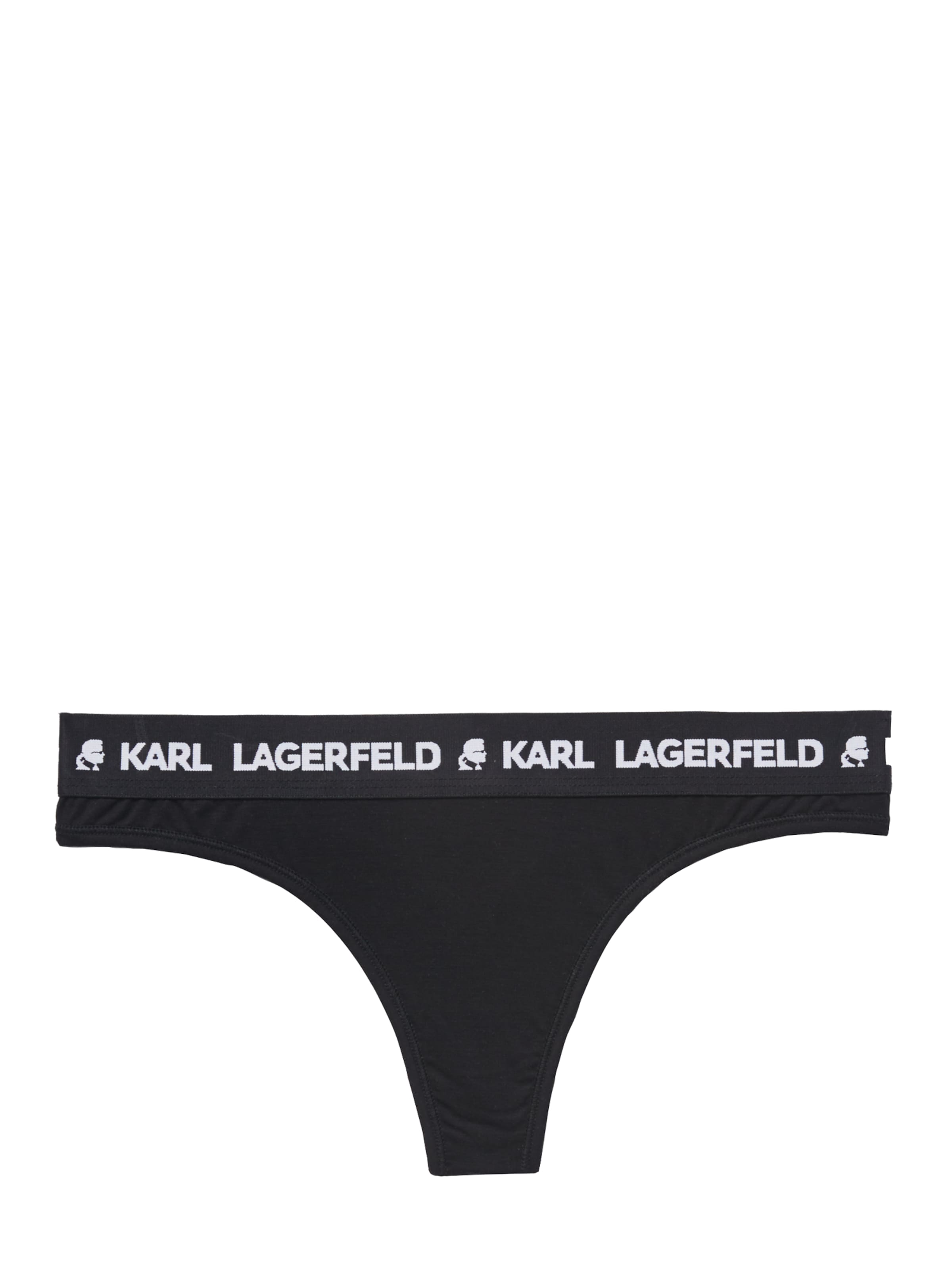 Karl Lagerfeld String in Zwart: voorkant