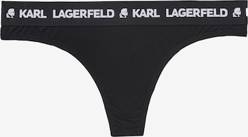 Karl Lagerfeld Στρινγκ σε μαύρο: μπροστά