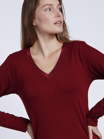 admas - Top 'ADMAS Camiseta Manga Larga Pico Raso para Mujer' en rojo