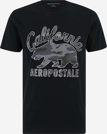 T-Shirt AÉROPOSTALE en noir : devant