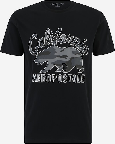 AÉROPOSTALE T-Shirt en gris / noir / blanc, Vue avec produit