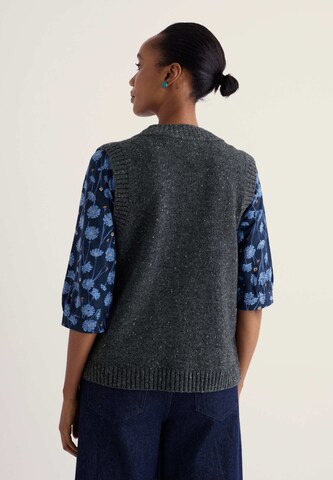 Gilet in maglia ' Harbour Sands ' di Seasalt Cornwall in grigio