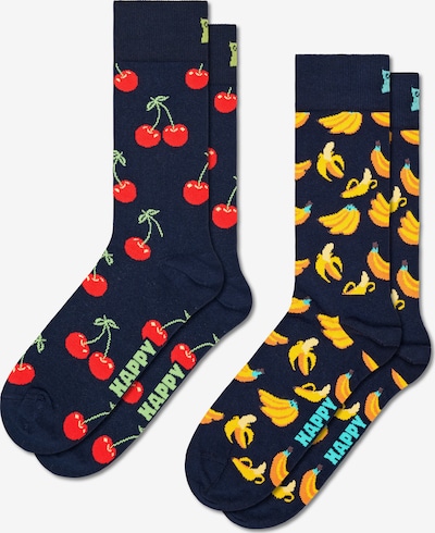 Happy Socks Čarape u noćno plava / žuta / crna, Pregled proizvoda