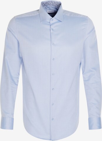 Coupe slim Chemise business SEIDENSTICKER en bleu : devant