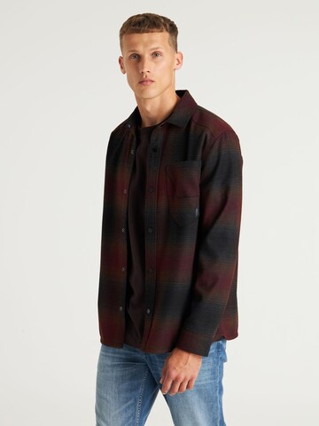 CHASIN' Regular Fit Hemd 'Axel Mick' in Rot