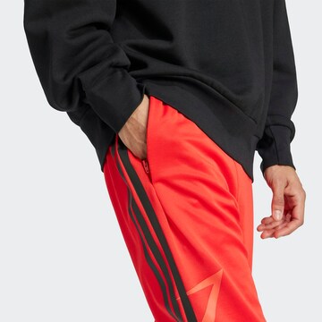 Coupe slim Pantalon de sport 'House of Tiro' ADIDAS SPORTSWEAR en rouge
