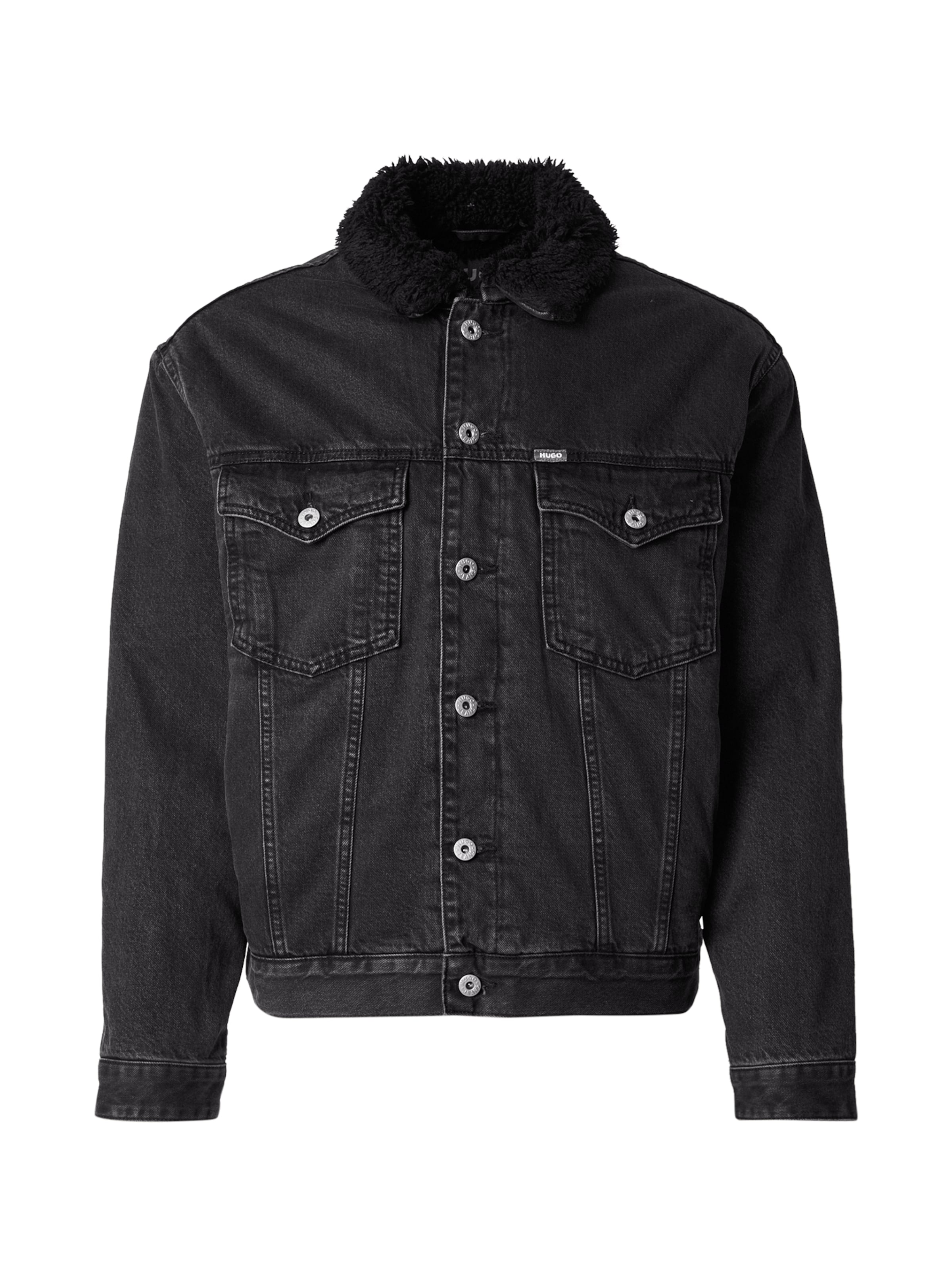 HUGO - Casaco meia-estação 'Dex/1' em cinzento: frente