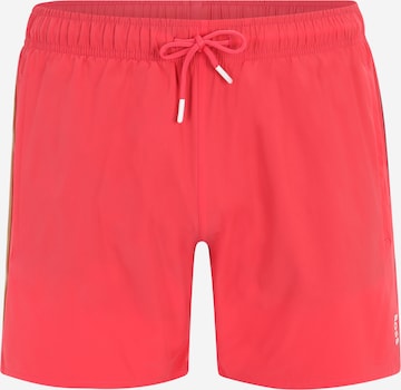 BOSS Orange Kratke kopalne hlače 'Iconic' | rdeča barva: sprednja stran