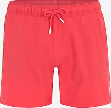 BOSS Orange Badeshorts 'Iconic' i rød: forside