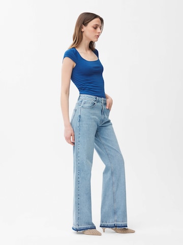 Wide Leg Jean adl en bleu