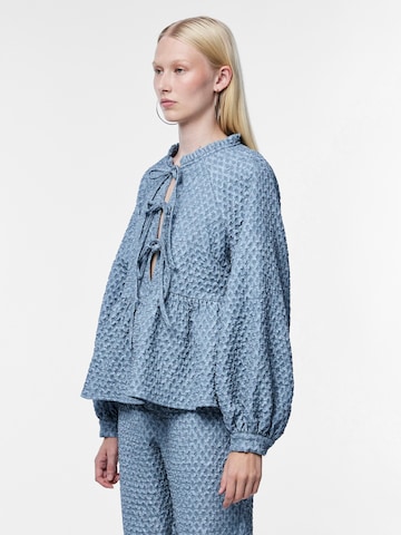 PIECES Blouse 'NIBE' in Blue