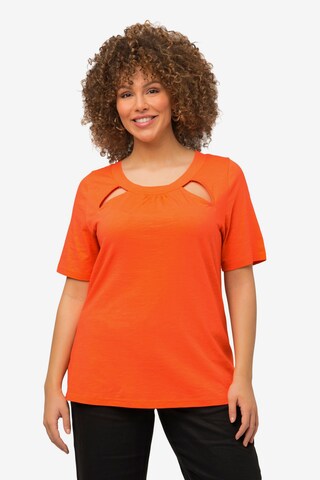 T-shirt Ulla Popken en orange : devant