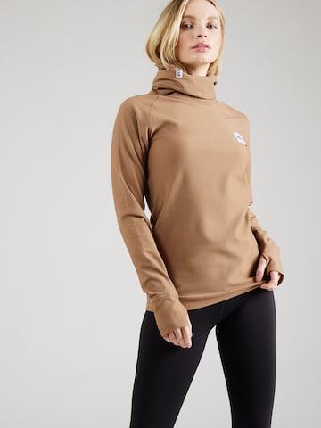 Eivy Performance Shirt 'Icecold Gaiter' in Brown: front