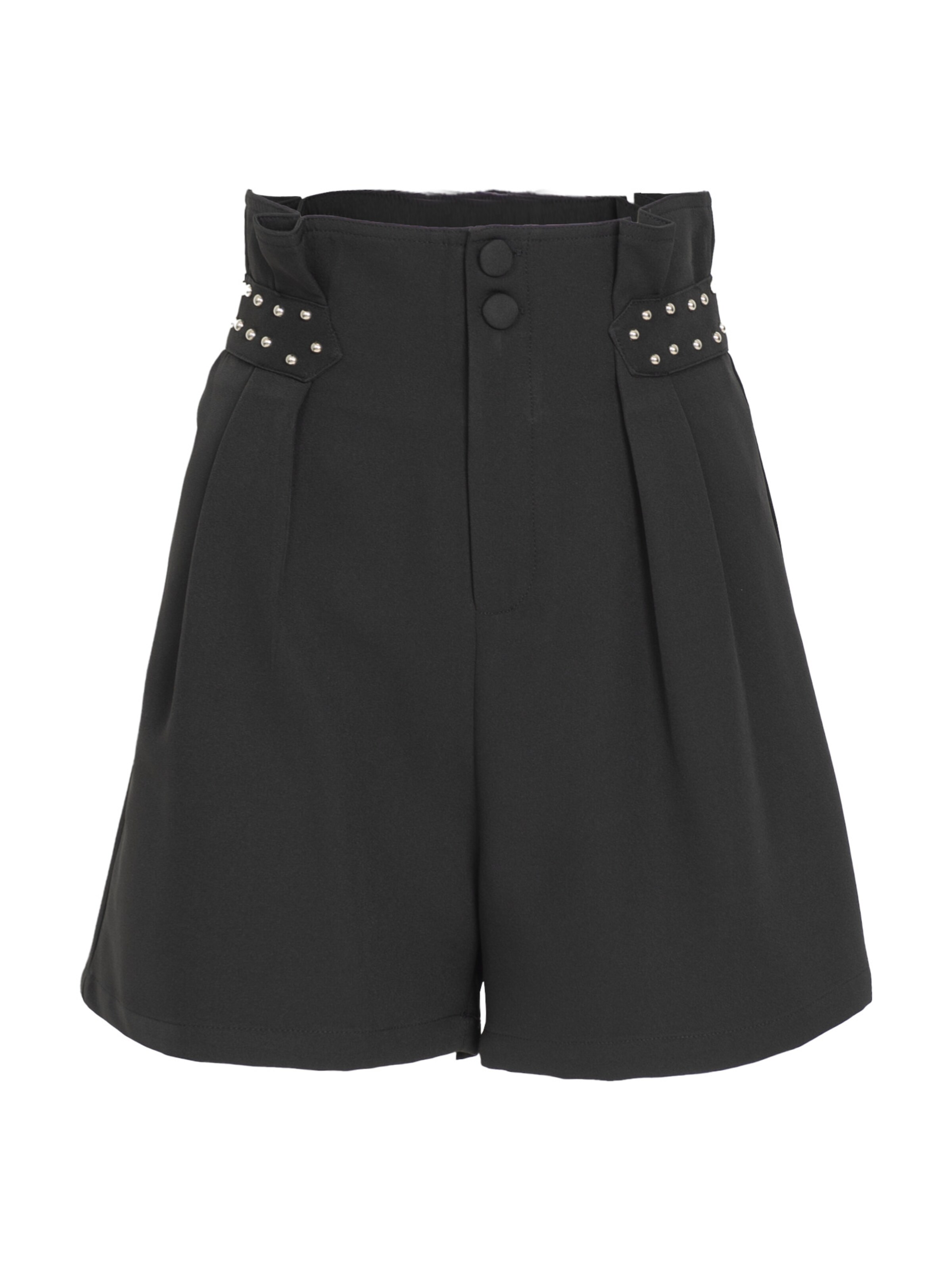 Influencer Loosefit Hose in Schwarz: Vorderseite