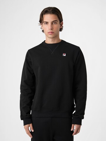 FILA - Sudadera 'BIELLA regular crewneck sweatshirt' en negro: frente
