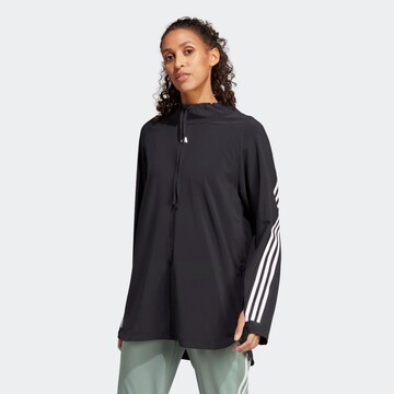 ADIDAS PERFORMANCE Athletic Sweatshirt 'Train Icons Full-Cover' in Black: front