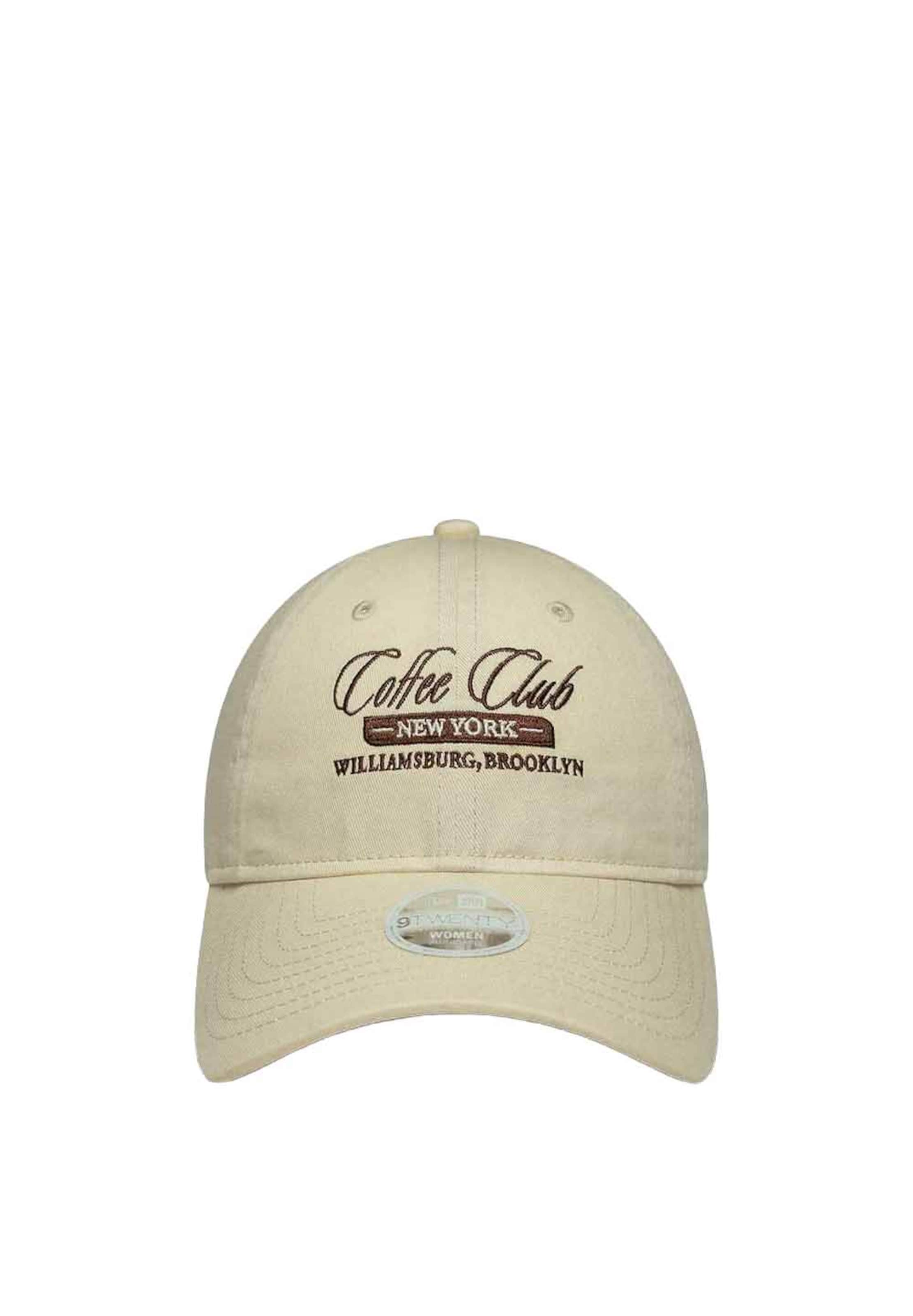 NEW ERA - Gorra 'CAFE SLOGAN  9TWENTY' en beige