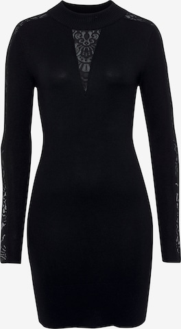 MELROSE Dress in Black: front