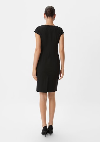 COMMA Sheath Dress in Black: back