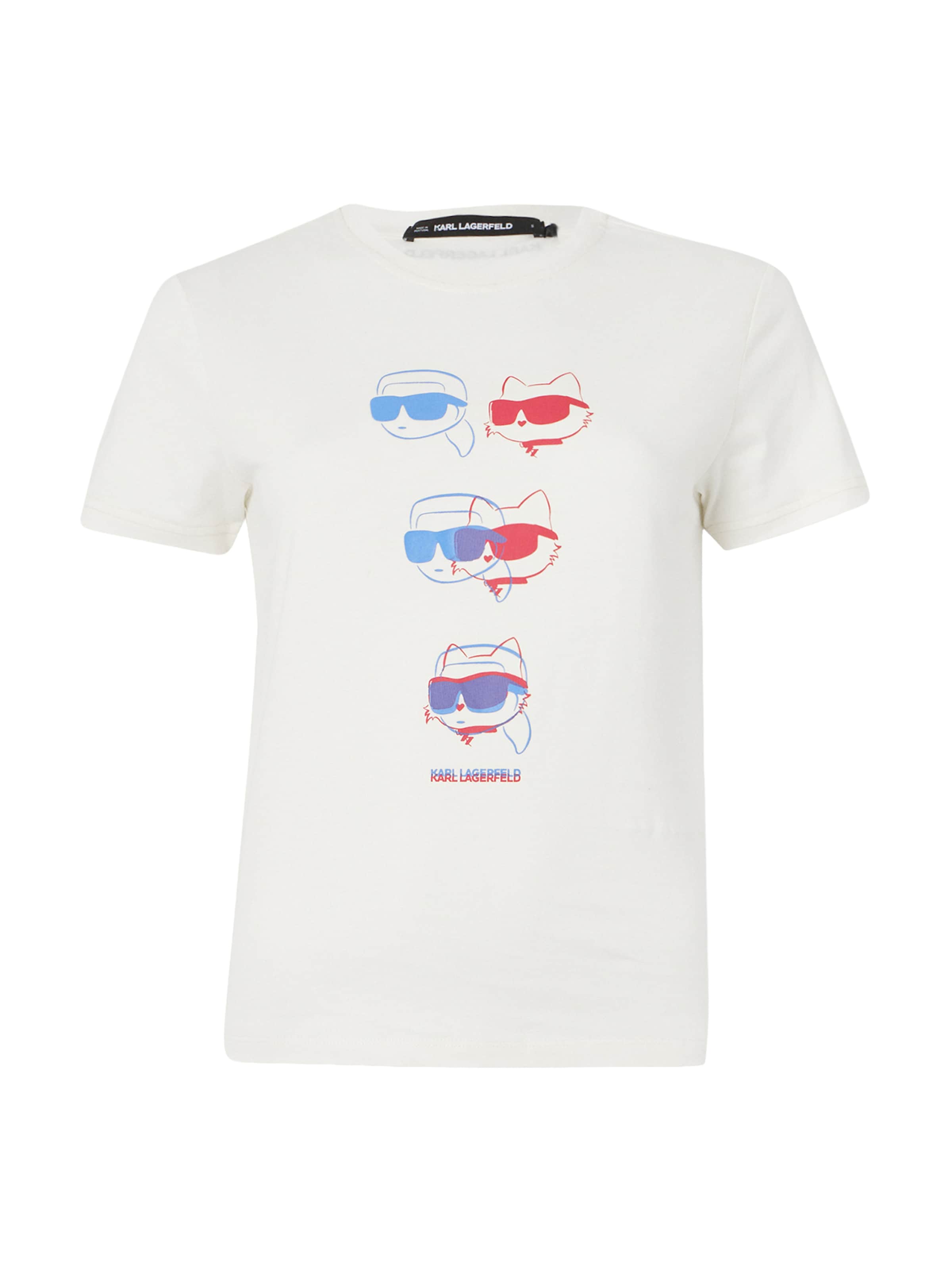 Karl Lagerfeld Тениска 'Ikon' в бежово: отпред