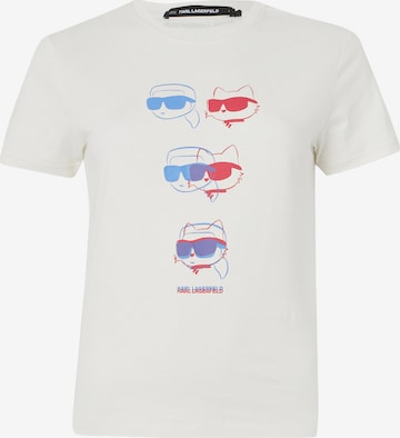 Karl Lagerfeld Футболка 'Ikon' в Бежевый: спереди