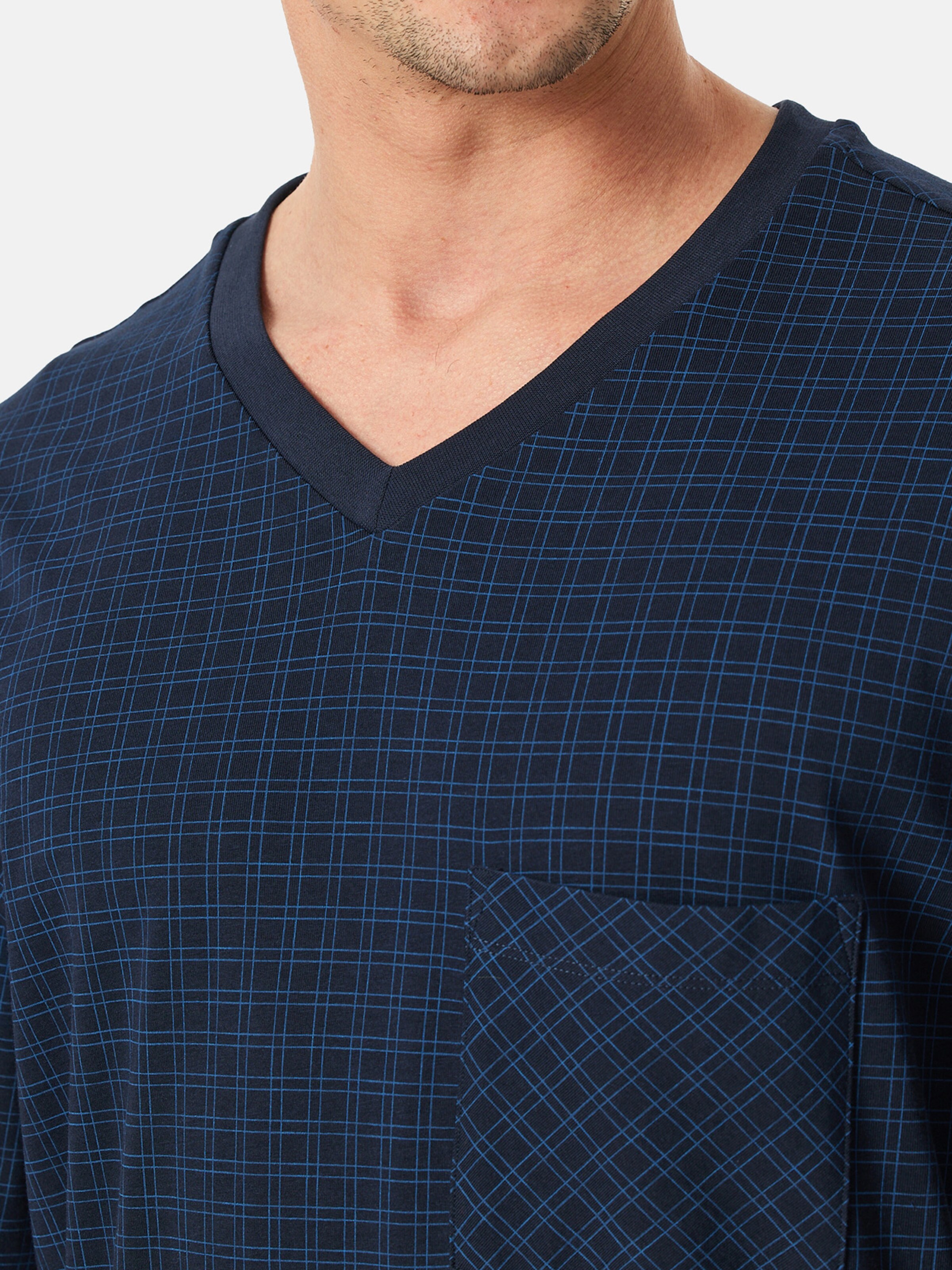 Pyjama long ' Comfort Essentials ' SCHIESSER en bleu