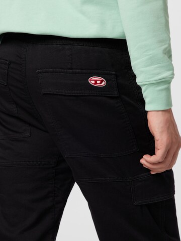 DIESEL Regular Cargo Jeans 'KROOLEY' in Black