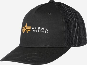 ALPHA INDUSTRIES Cap in Schwarz: predná strana