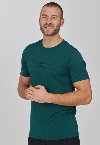 T-Shirt fonctionnel 'PORTOFINO' ENDURANCE en vert : devant