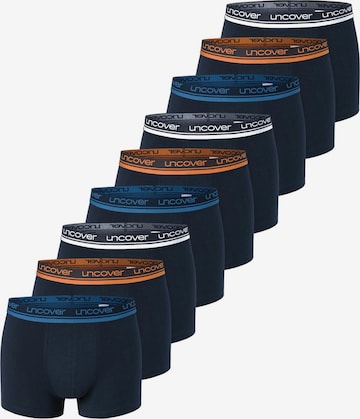 uncover by SCHIESSER Boxershorts 'Cotton' in Blauw: voorkant