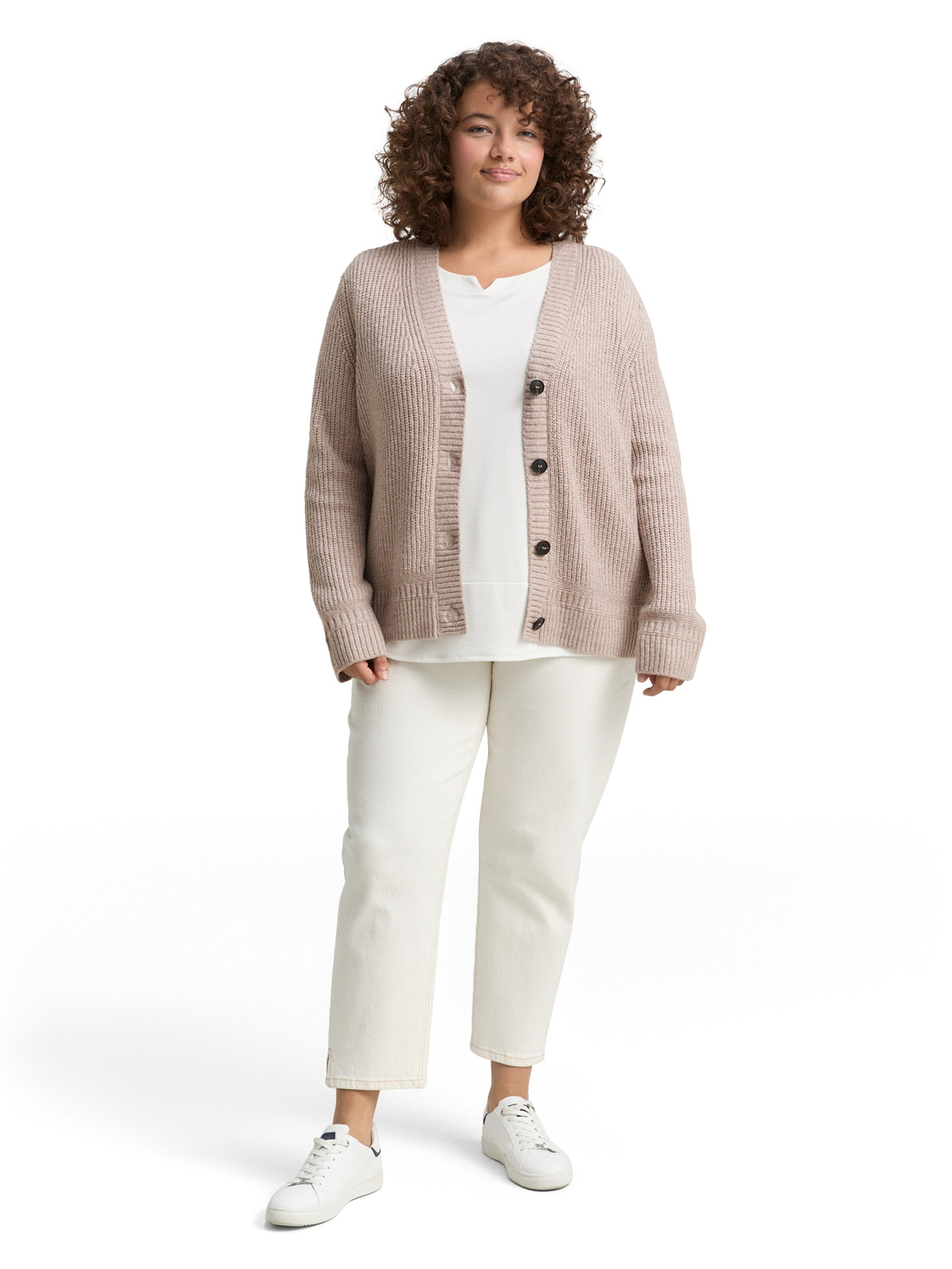 Tom Tailor Women + Knit cardigan in Grey