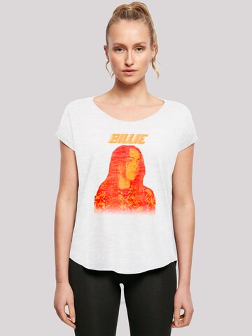 T-shirt 'Billie Eilish' F4NT4STIC en blanc : devant