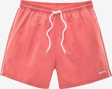 Shorts de bain BENCH en rouge : devant