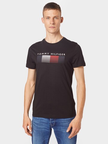 Tricou de la TOMMY HILFIGER pe negru: față