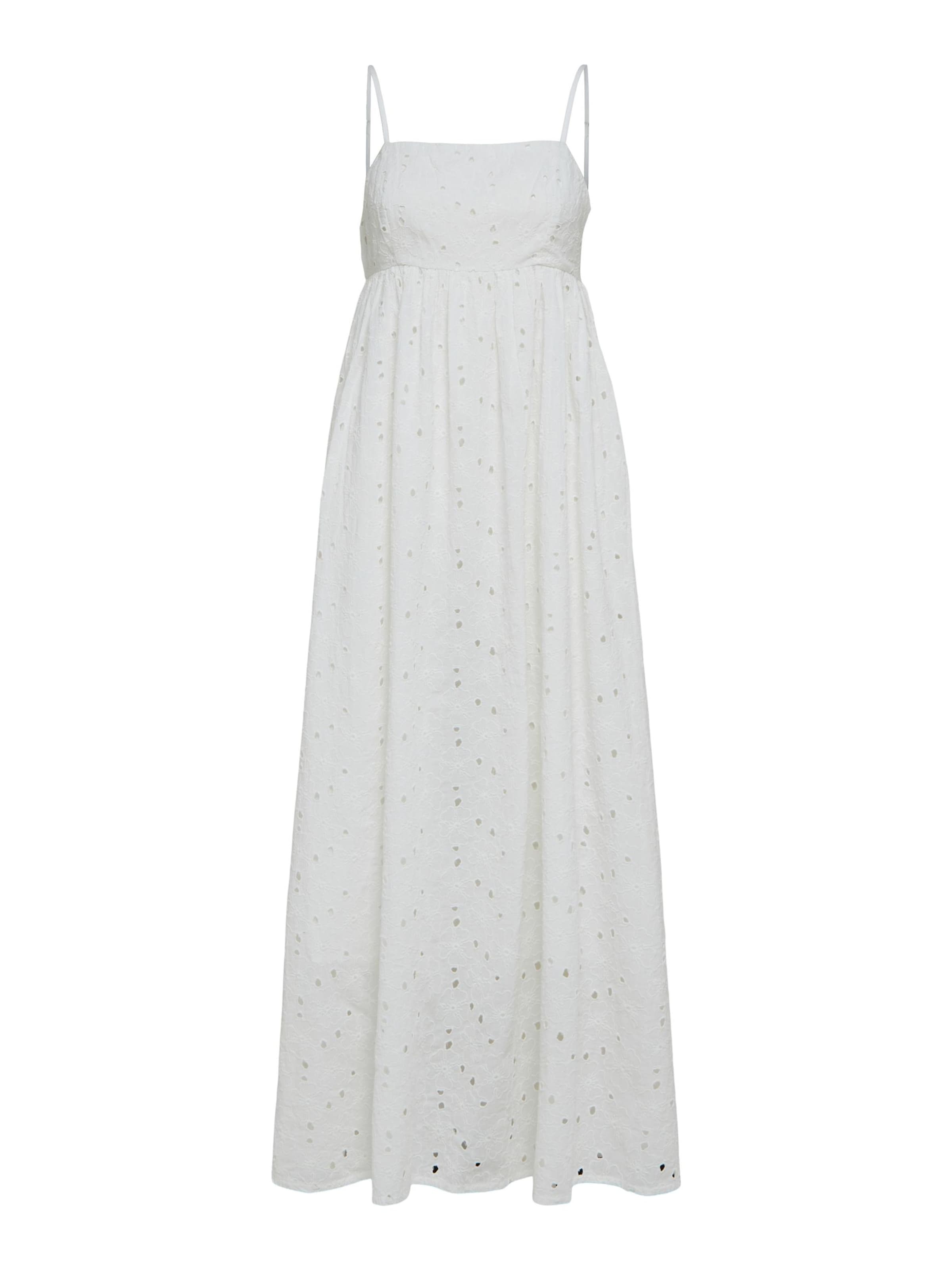 SELECTED - Vestido de verano en blanco: frente